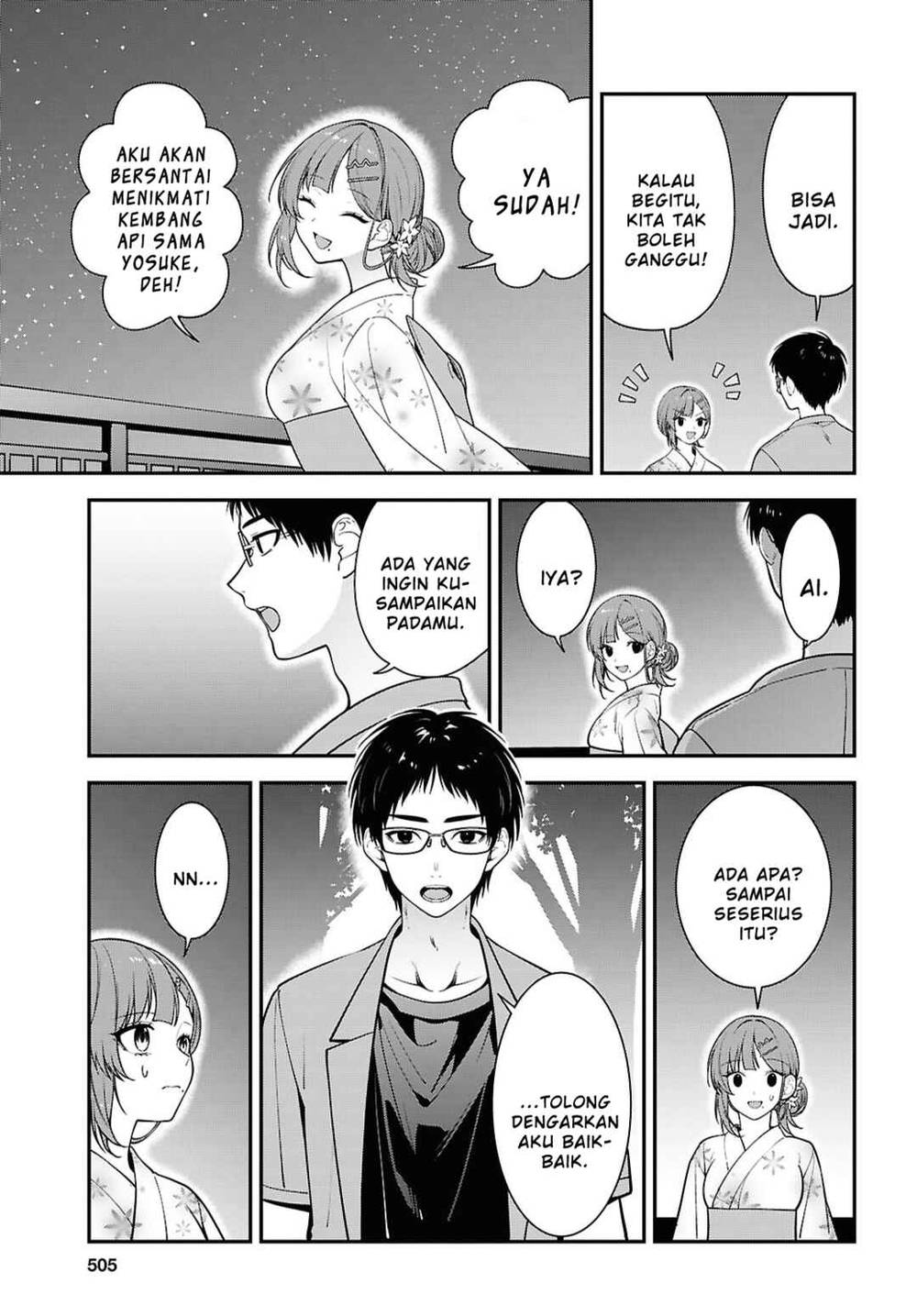 Tonari no Seki no Yankee Shimizu-san ga Kami o Kuroku Sometekita Chap 16 - Next Chap 17