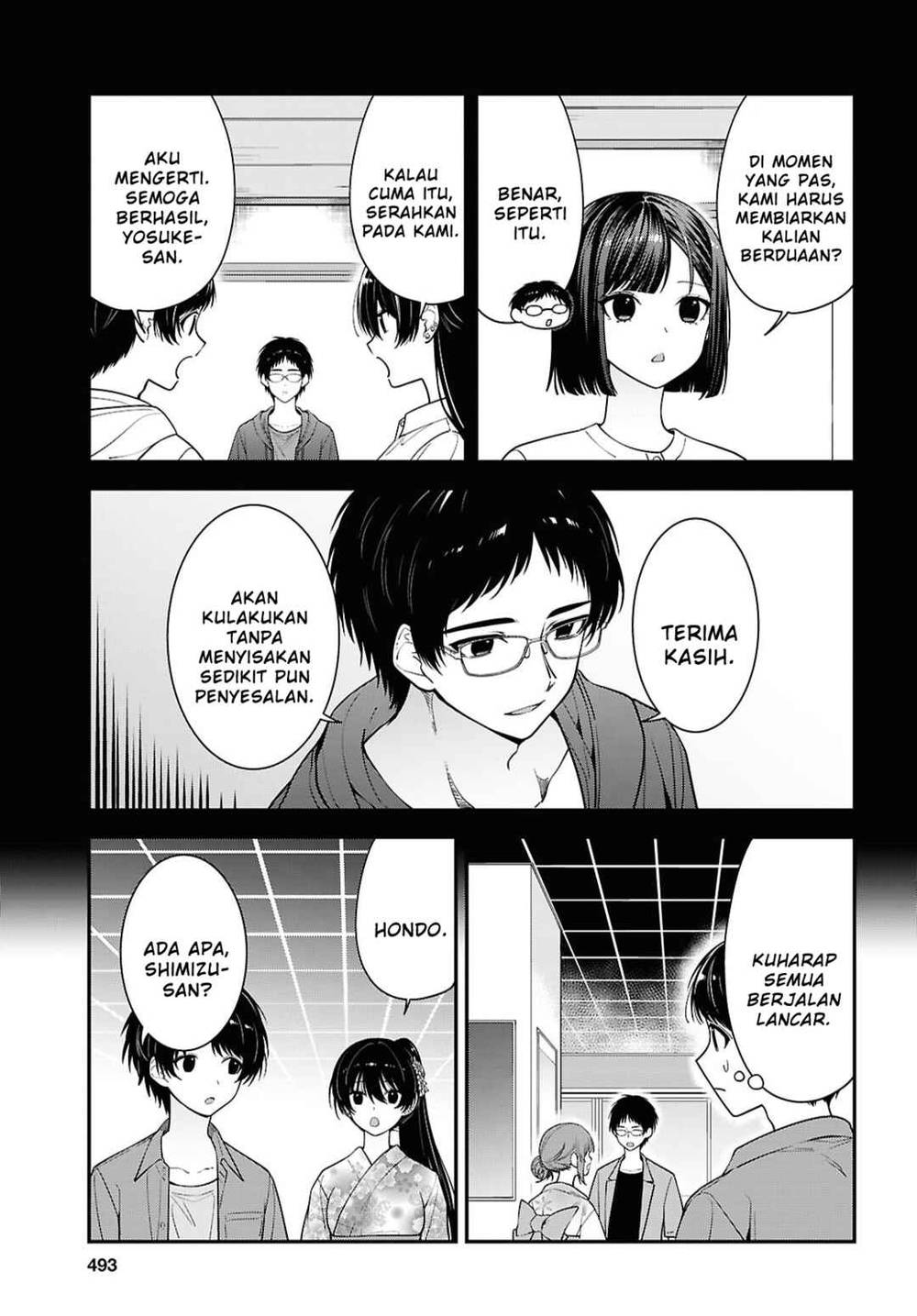 Tonari no Seki no Yankee Shimizu-san ga Kami o Kuroku Sometekita Chap 16 - Next Chap 17