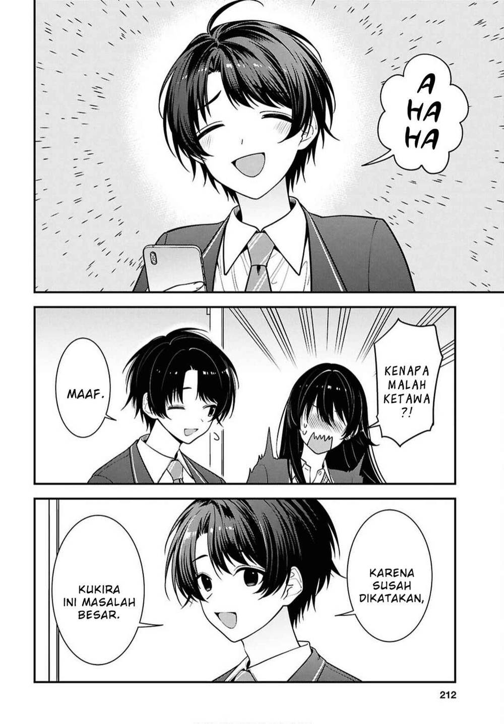 Tonari no Seki no Yankee Shimizu-san ga Kami o Kuroku Sometekita Chap 17 - Next Chap 18