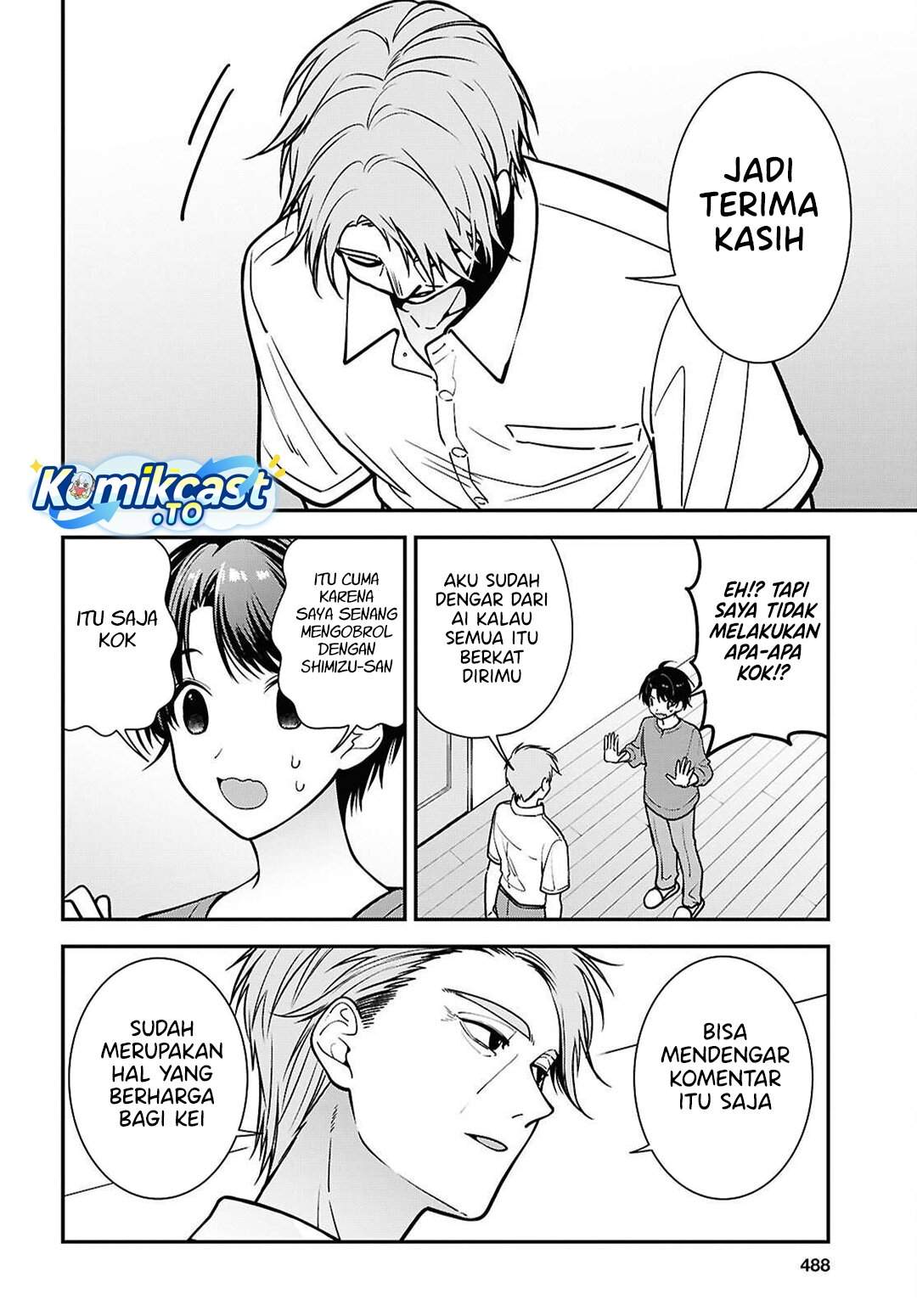 Tonari no Seki no Yankee Shimizu-san ga Kami o Kuroku Sometekita Chap 18 - Next Chap 19