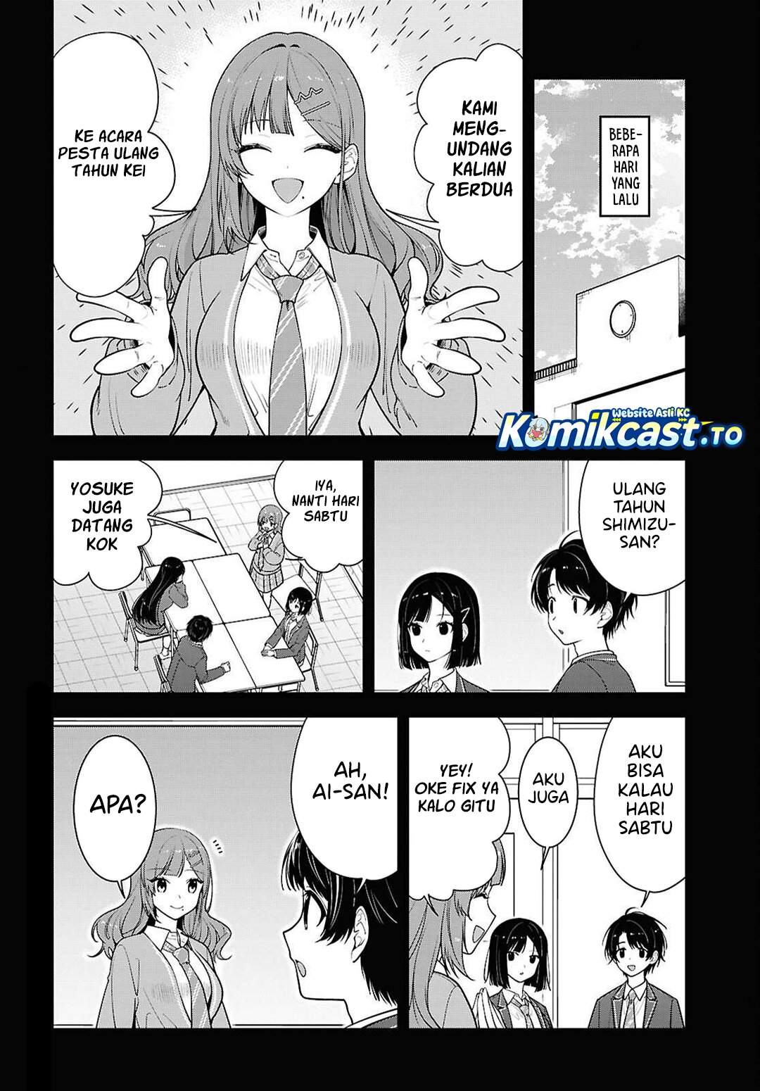 Tonari no Seki no Yankee Shimizu-san ga Kami o Kuroku Sometekita Chap 18 - Next Chap 19