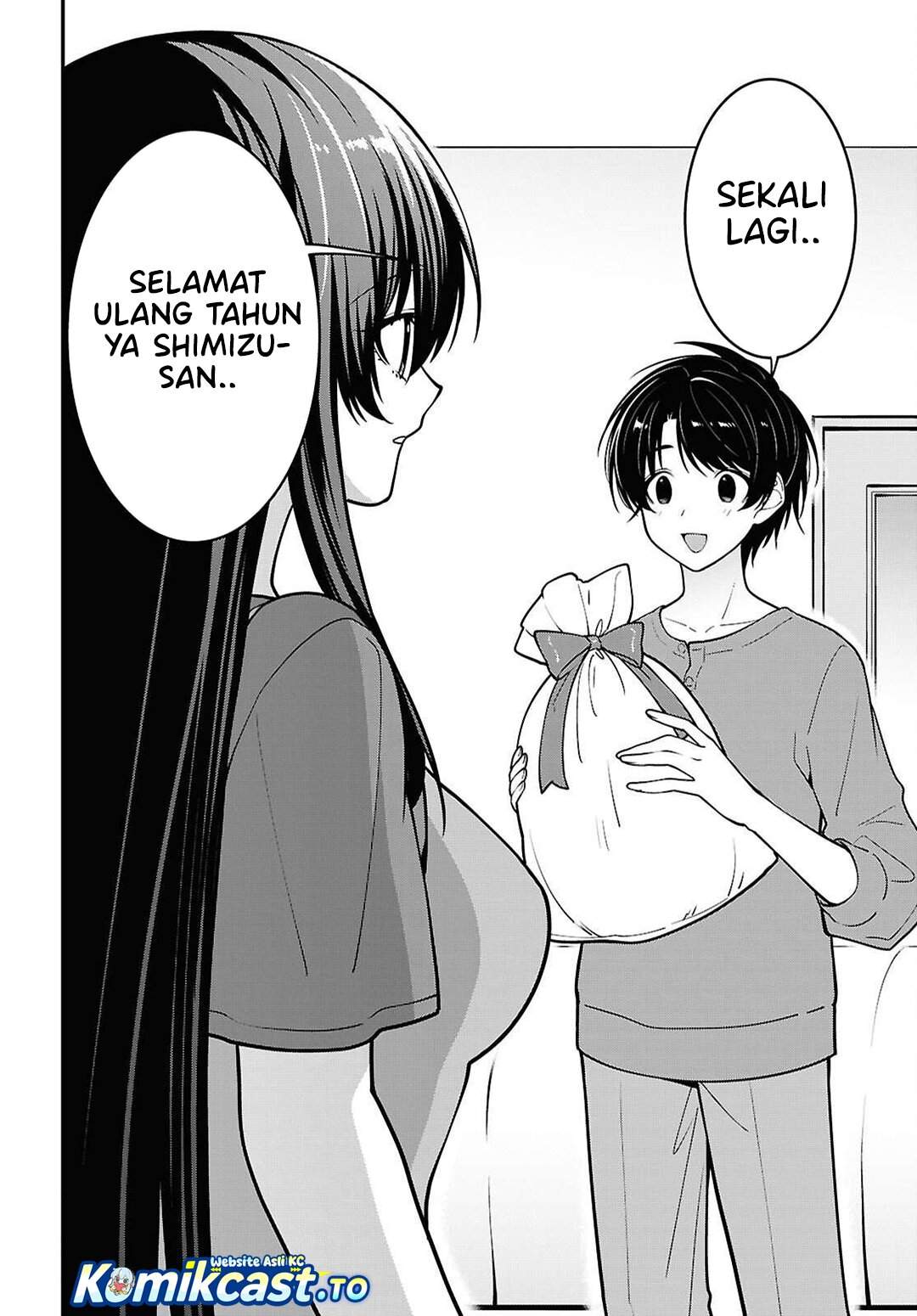 Tonari no Seki no Yankee Shimizu-san ga Kami o Kuroku Sometekita Chap 18 - Next Chap 19