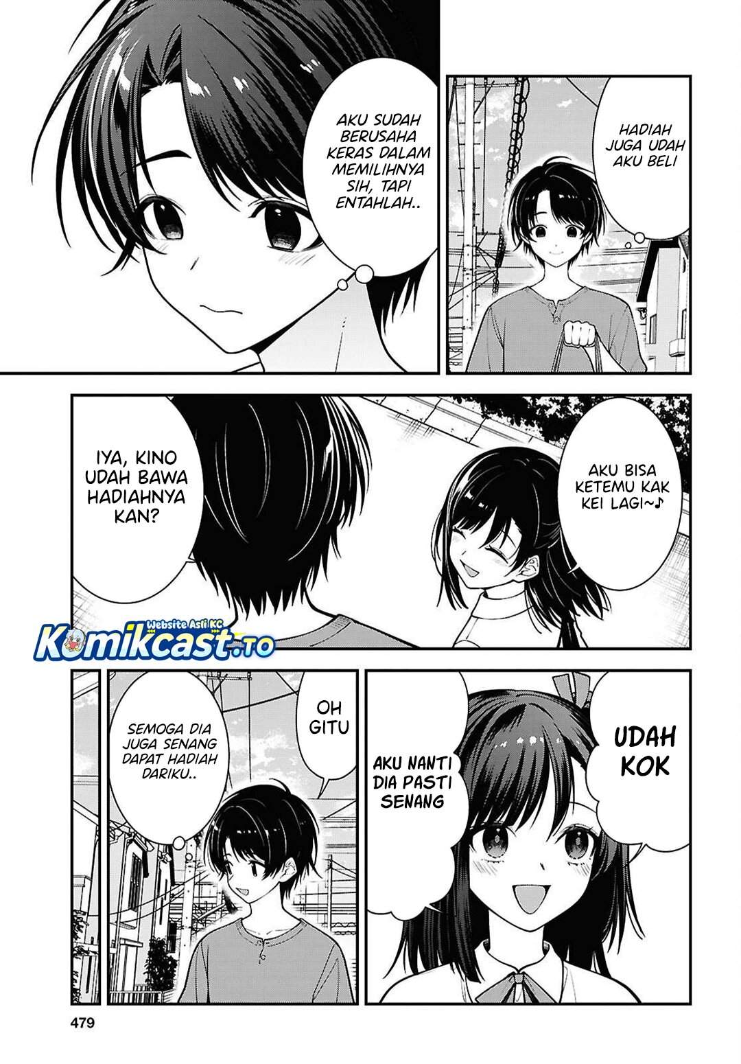 Tonari no Seki no Yankee Shimizu-san ga Kami o Kuroku Sometekita Chap 18 - Next Chap 19