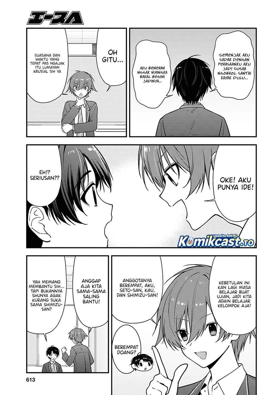 Tonari no Seki no Yankee Shimizu-san ga Kami o Kuroku Sometekita Chap 19 - Next Chap 20