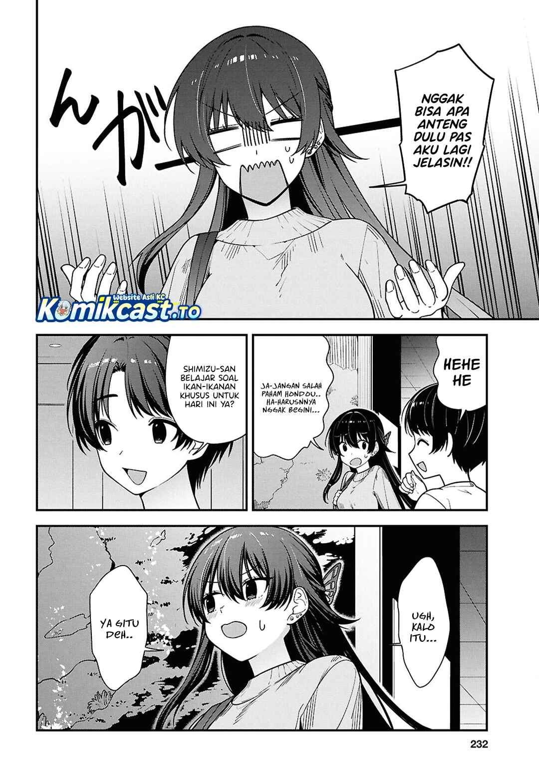 Tonari no Seki no Yankee Shimizu-san ga Kami o Kuroku Sometekita Chap 20 - Next Chap 21