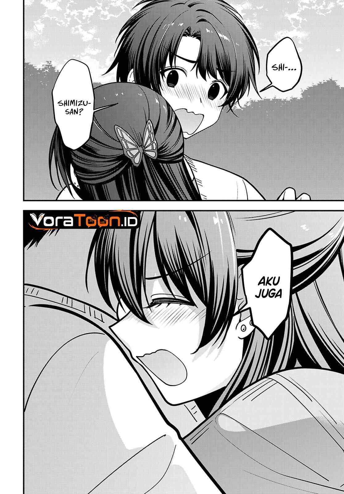 Tonari no Seki no Yankee Shimizu-san ga Kami o Kuroku Sometekita Chap 22 - Next Chap 23