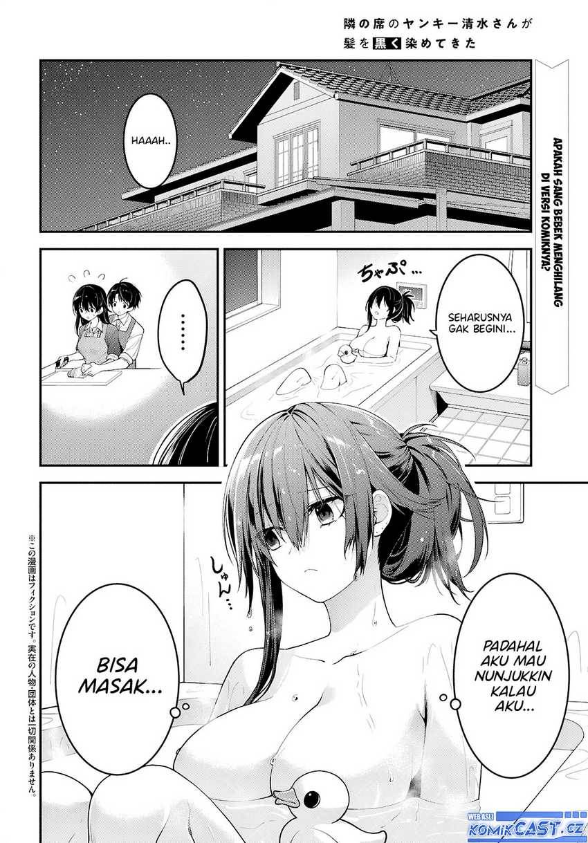 Tonari no Seki no Yankee Shimizu-san ga Kami o Kuroku Sometekita Chap 3 - Next Chap 4