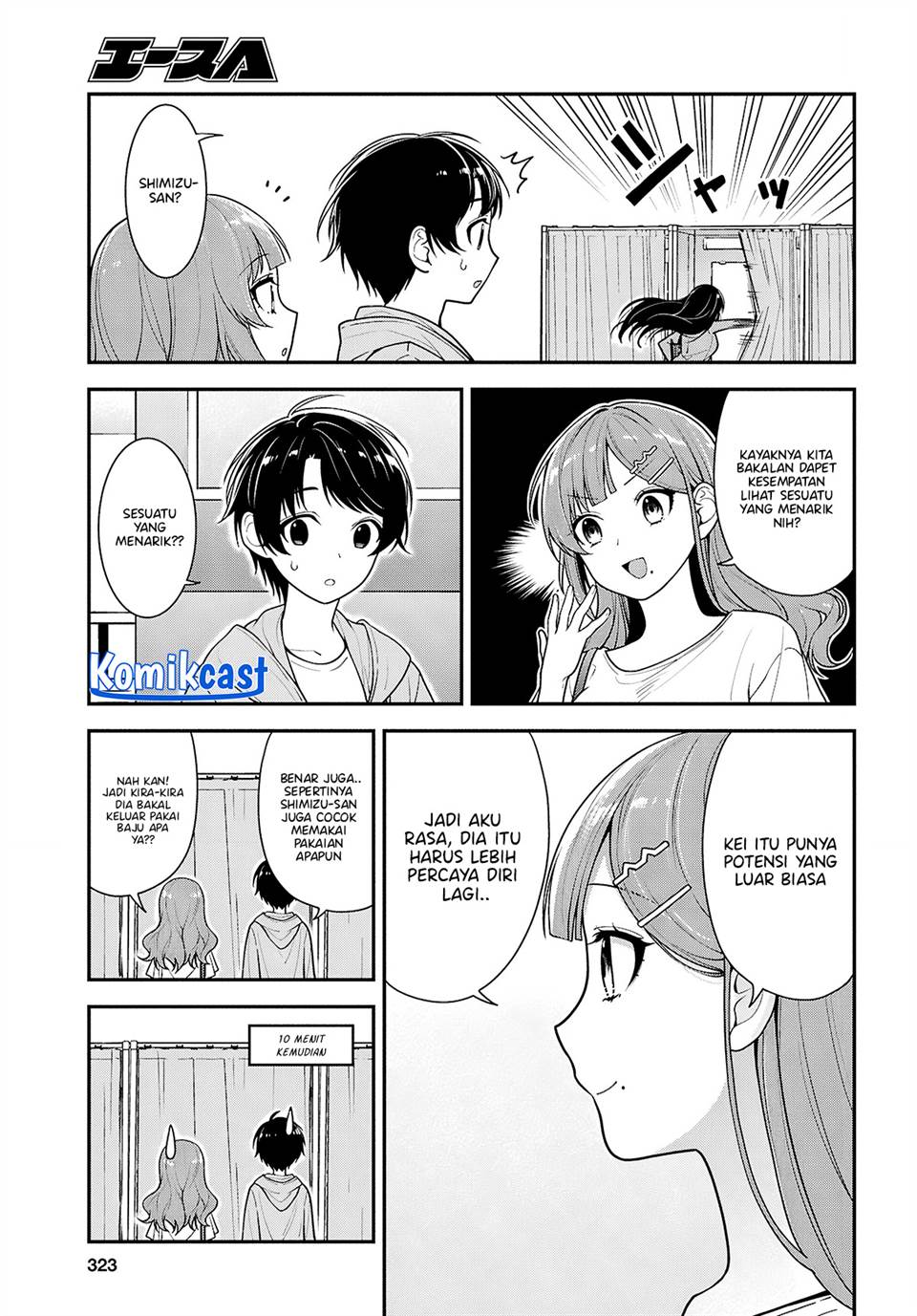 Tonari no Seki no Yankee Shimizu-san ga Kami o Kuroku Sometekita Chap 6 - Next Chap 7