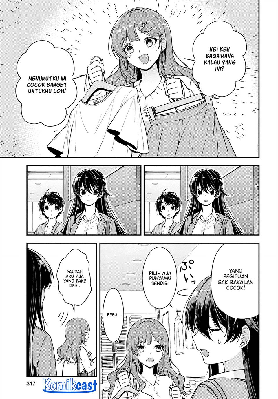 Tonari no Seki no Yankee Shimizu-san ga Kami o Kuroku Sometekita Chap 6 - Next Chap 7