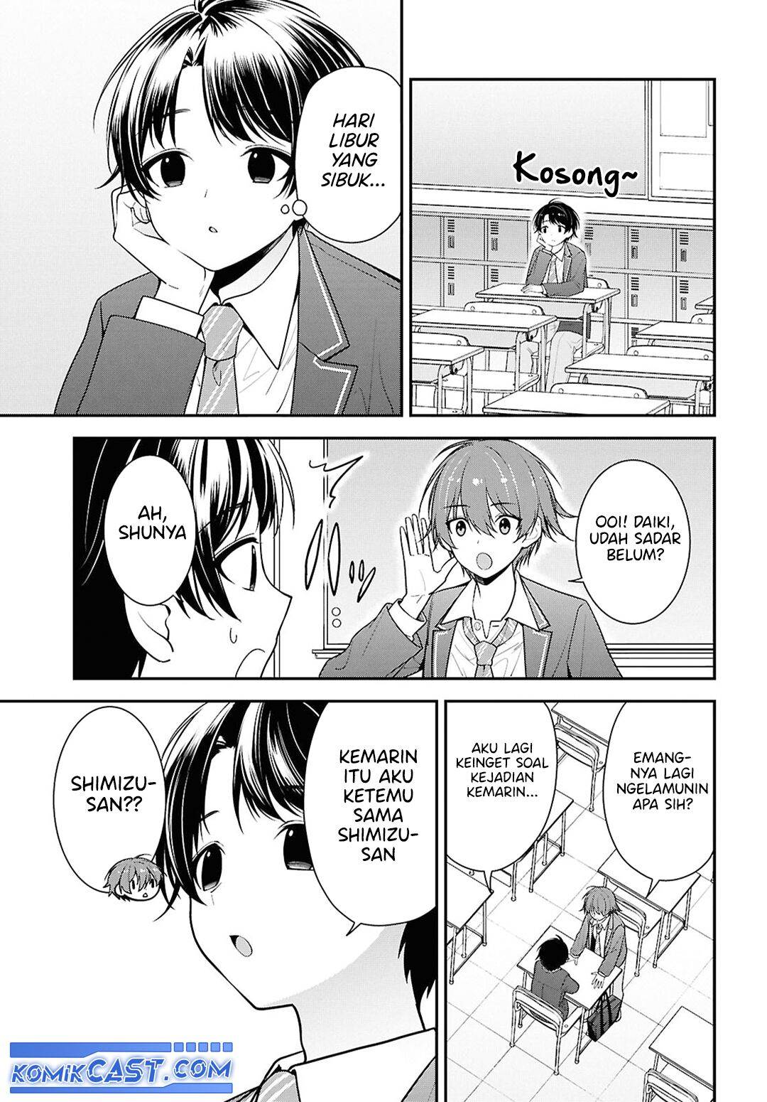 Tonari no Seki no Yankee Shimizu-san ga Kami o Kuroku Sometekita Chap 9 - Next Chap 10