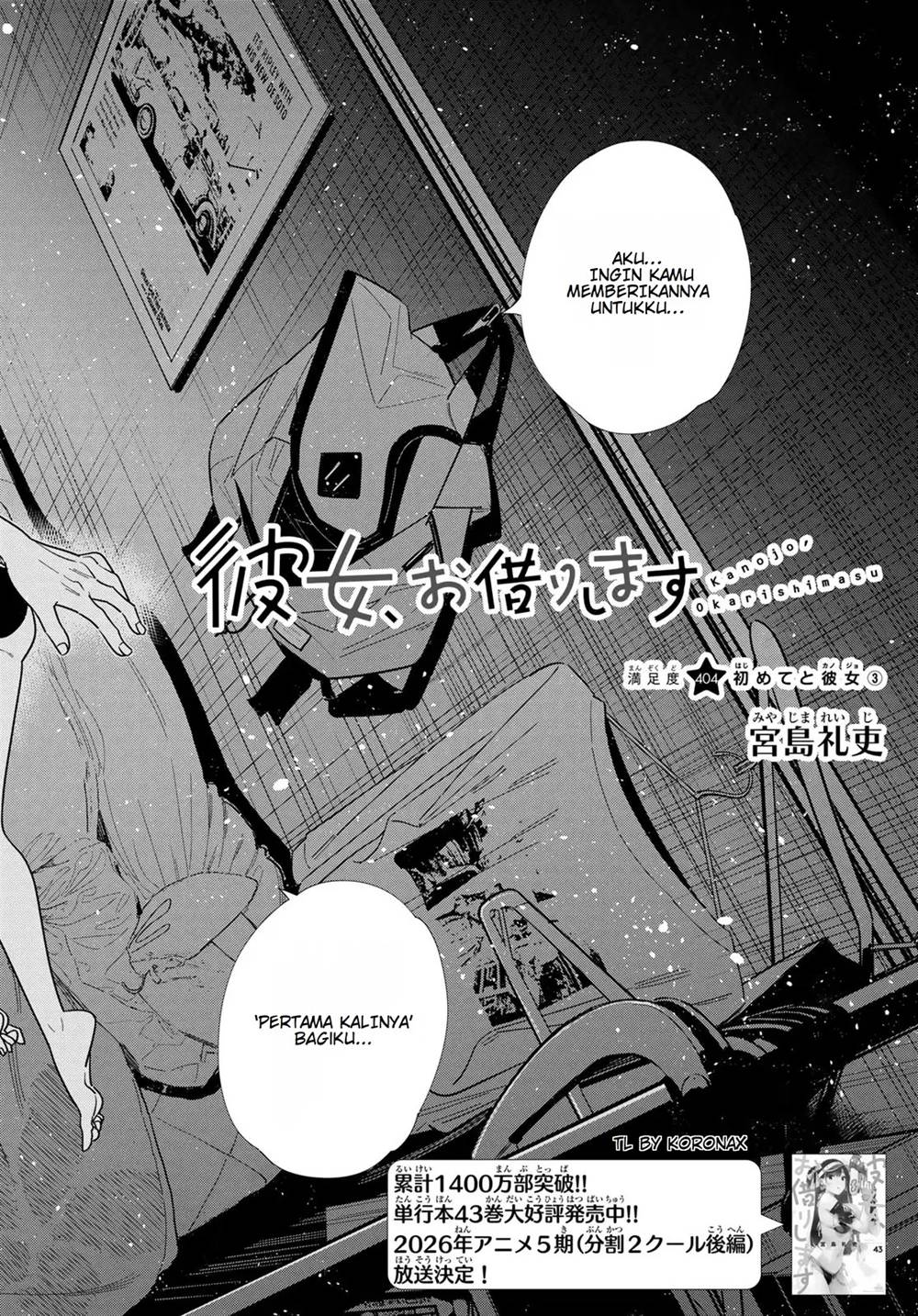 Kanojo, Okarishimasu Chap 404 - Next Chap 405