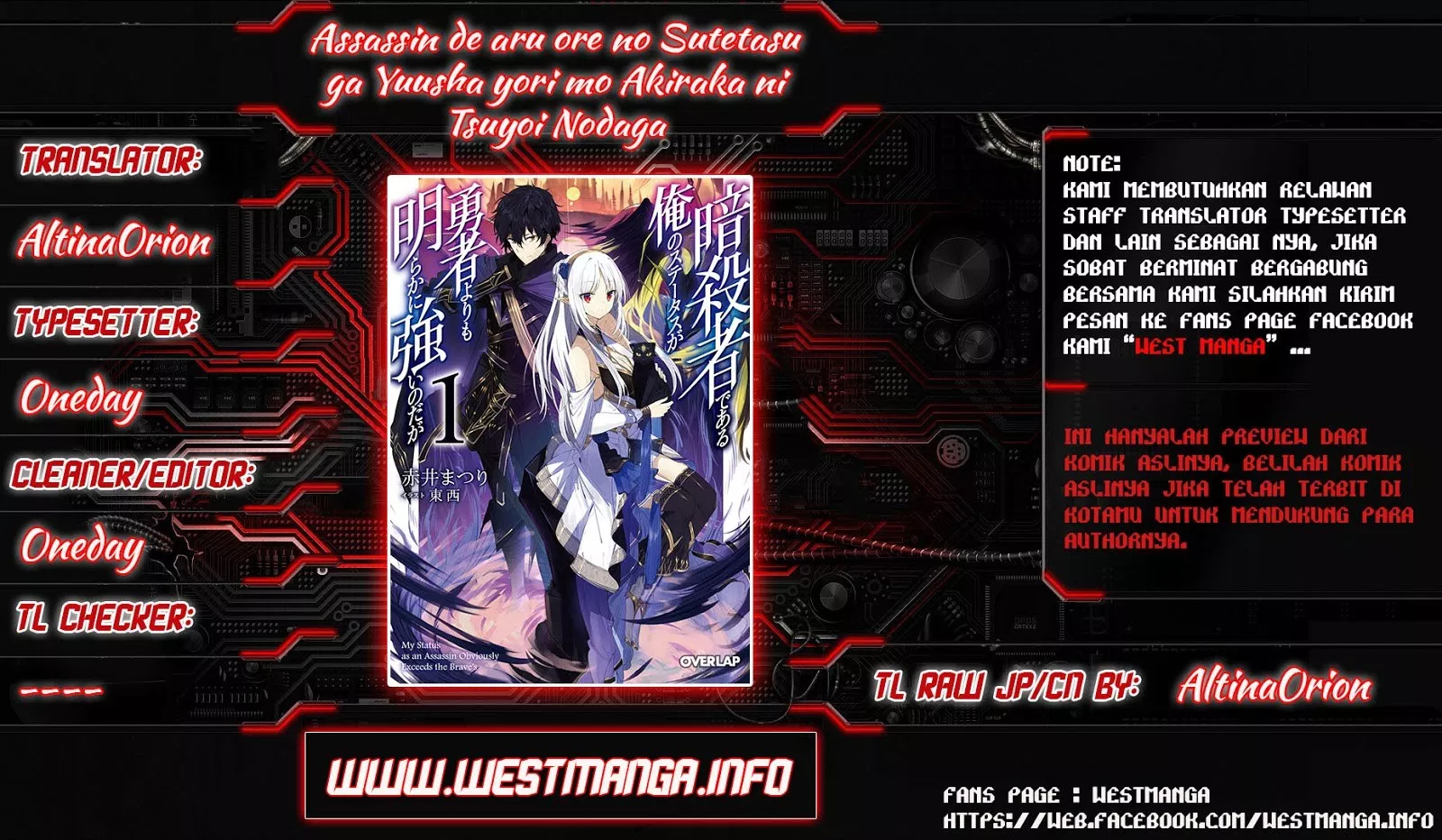 Assassin de Aru Ore no Sutetasu ga Yuusha Yori mo Akiraka ni Tsuyoi Nodaga Chap 5.1 - Next Chap 6.1