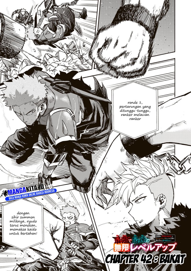 Saikyou de Saisoku no Mugen Level Up Chap 42 - Next Chap 43