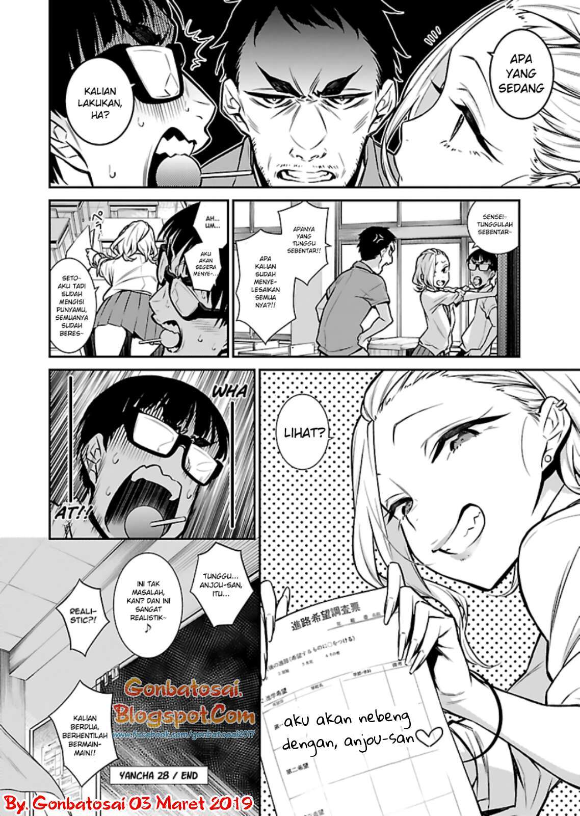Yancha Gal no Anjou-san Chap 28 - Next Chap 29