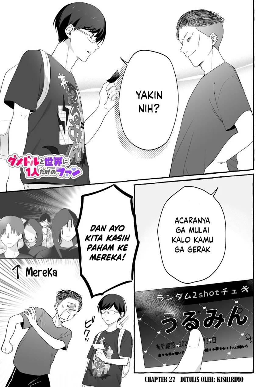 Komik Damedol to Sekai ni Hitori Dake no Fan (Serialization) Chap 27 - Next Chap 28