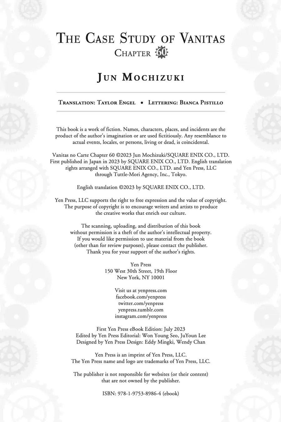 Vanitas no Carte Chap 60 - Next Chap 61