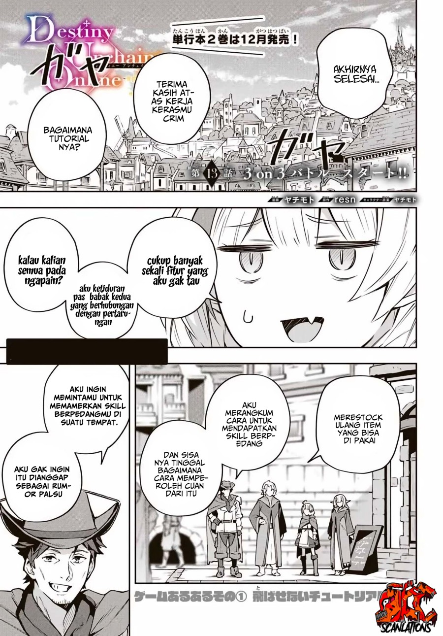 Destiny Unchain Online Chap 13 - Next Chap 14