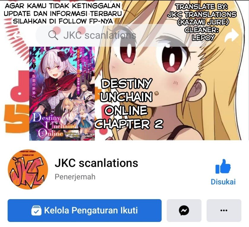 Destiny Unchain Online Chap 2 - Next Chap 3