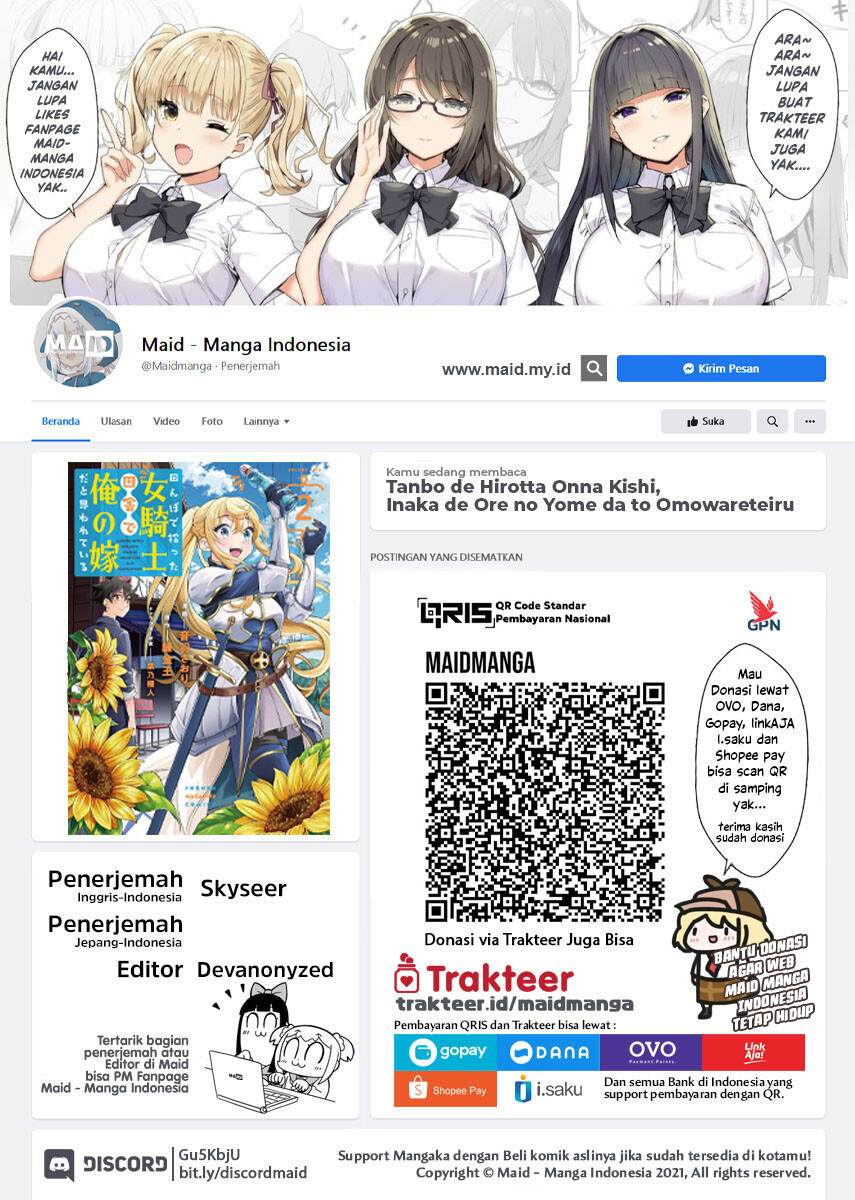 Tanbo de Hirotta Onna Kishi, Inaka de Ore no Yome da to Omowareteiru Chap 15 - Next Chap 16