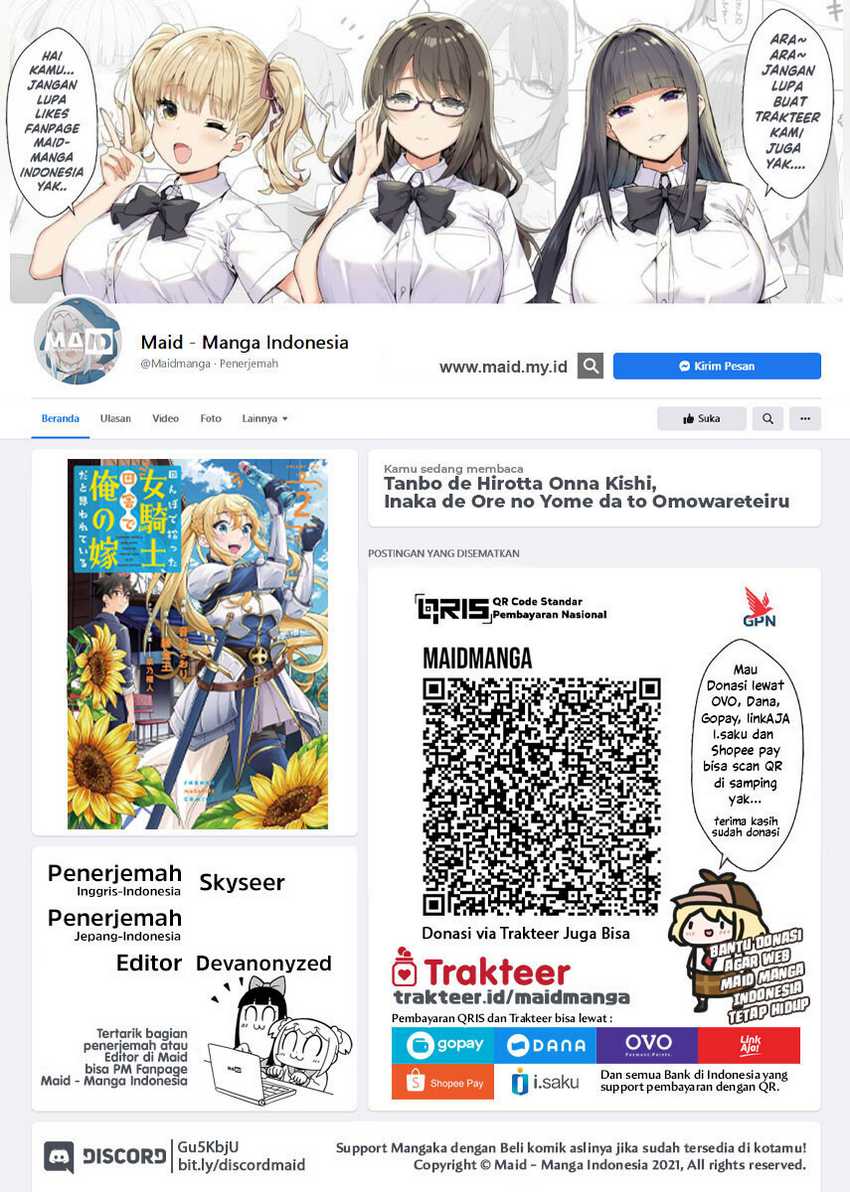 Tanbo de Hirotta Onna Kishi, Inaka de Ore no Yome da to Omowareteiru Chap 18 - Next Chap 19