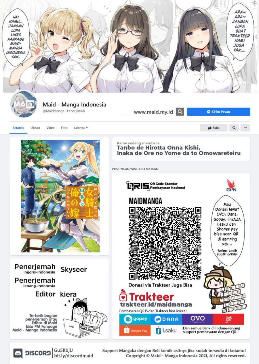Tanbo de Hirotta Onna Kishi, Inaka de Ore no Yome da to Omowareteiru Chap 31 - Next Chap 32