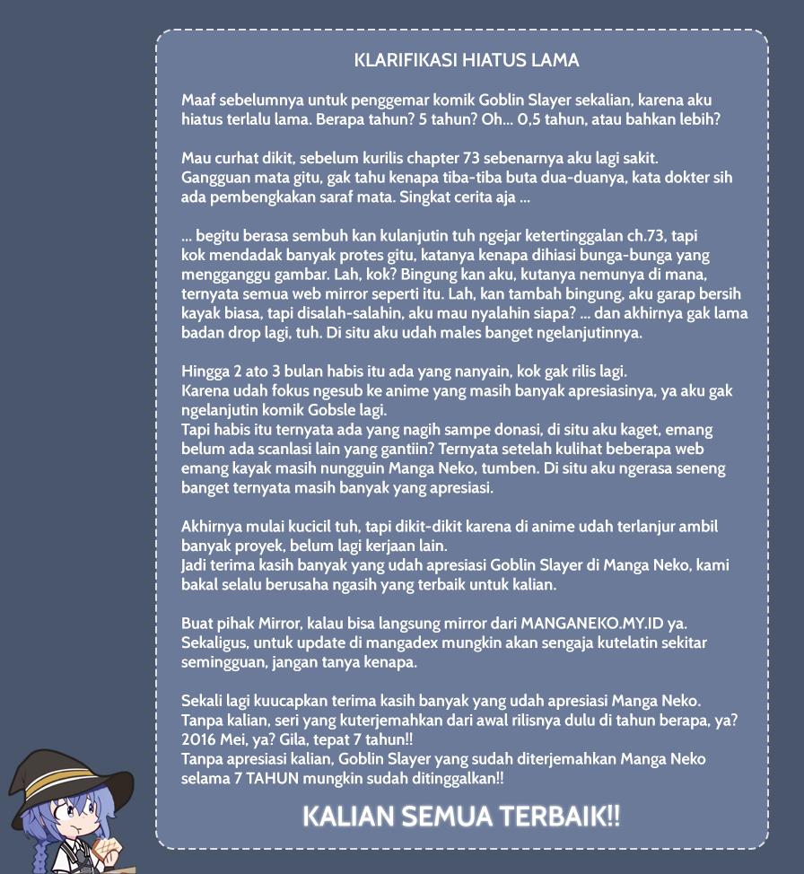 Goblin Slayer Chap 74 - Next Chap 75