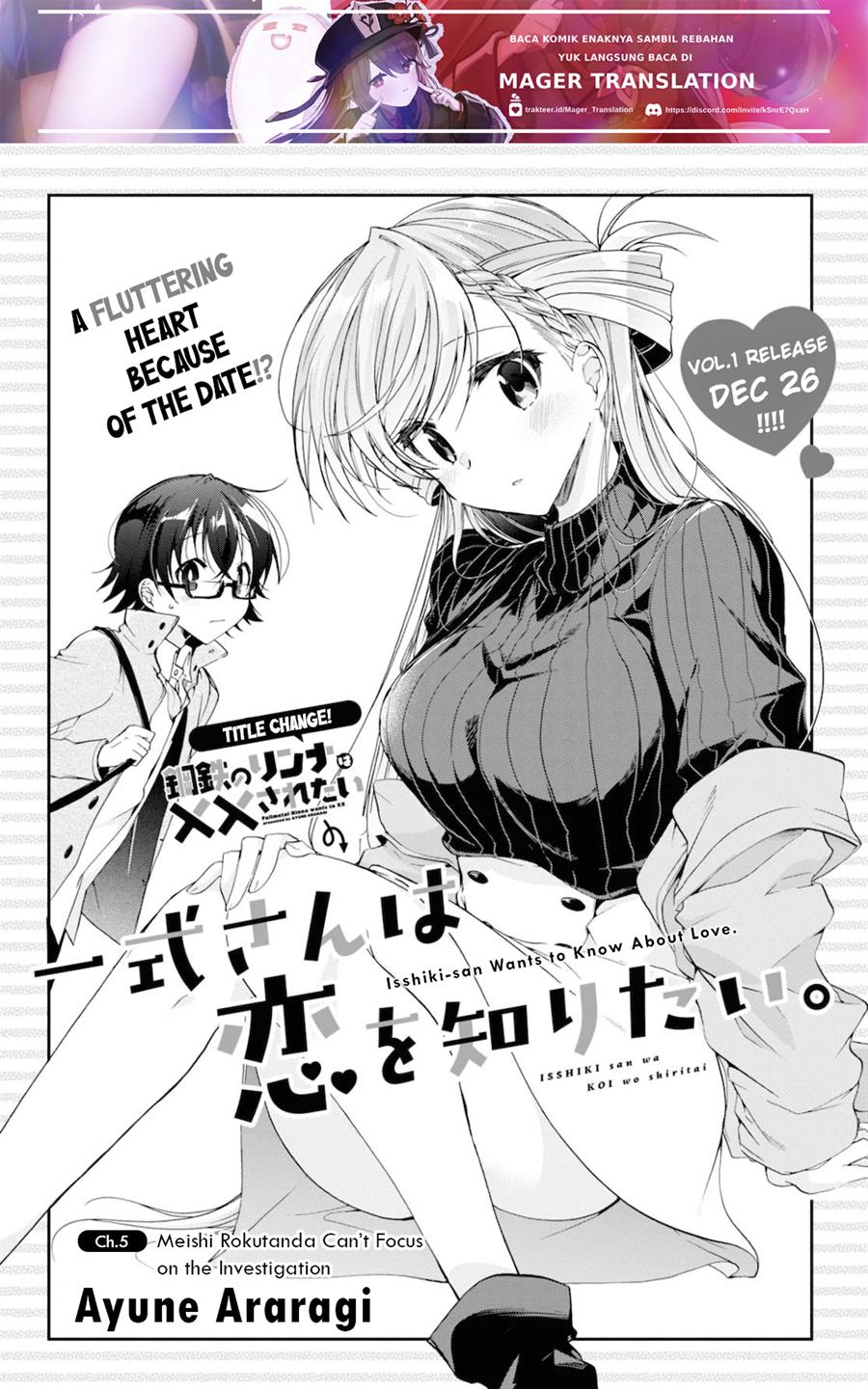 Isshiki-san wa Koi wo shiritai. Chap 5 - Next Chap 6