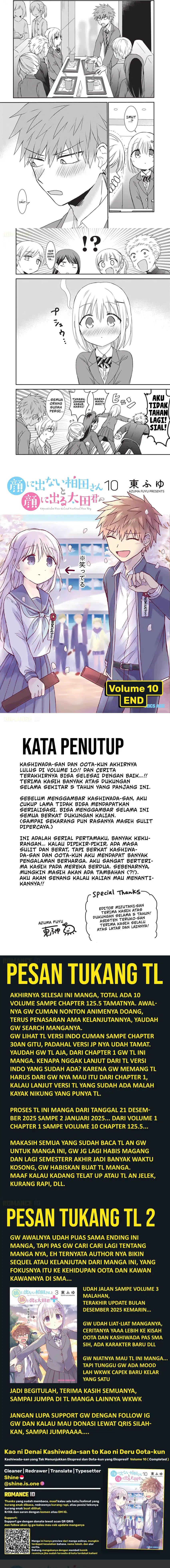 Kao ni denai Kashiwada-san to Kao ni deru Ota-kun Chap 125.5 - Next Chap 126.5