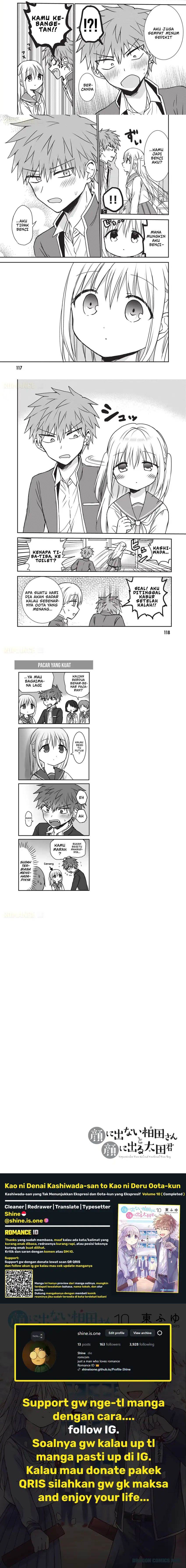 Kao ni denai Kashiwada-san to Kao ni deru Ota-kun Chap 121 - Next Chap 122