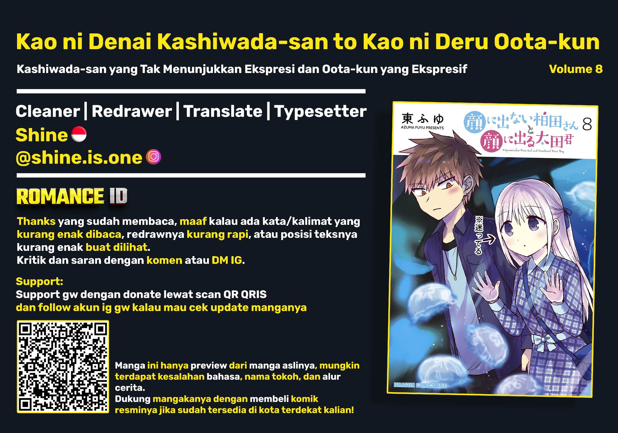 Kao ni denai Kashiwada-san to Kao ni deru Ota-kun Chap 90 - Next Chap 91