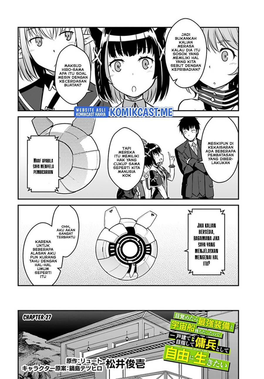 Mezametara Saikyou Soubi to Uchuusen-mochi Datta no de, Ikkodate Mezashite Youhei Toshite Jiyuu ni Ikitai Chap 27.1 - Next Chap 28.1