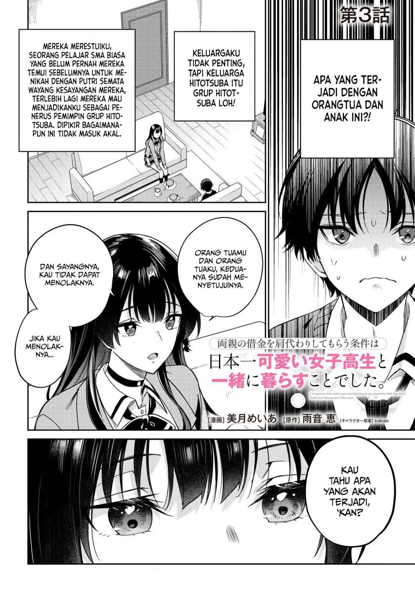 Komik Ryoushin no Shakkin wo Katagawari Shite Morau Jouken wa Nihon’ichi Kawaii Joshikousei to Issho ni Kurasu Koto Chap 3 - Next Chap 4