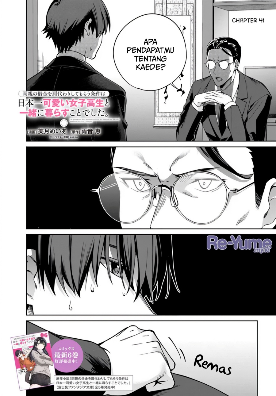Komik Ryoushin no Shakkin wo Katagawari Shite Morau Jouken wa Nihon’ichi Kawaii Joshikousei to Issho ni Kurasu Koto Chap 41 - Next Chap 42