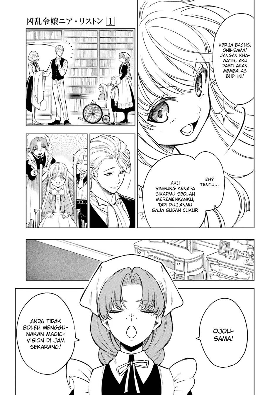 Kyouran Reijou Nia Liston – Byoujaku Reijou ni Tensei shita Kamigoroshi no Bujin no Karei Naru Musouroku Chap 1 - Next Chap 2