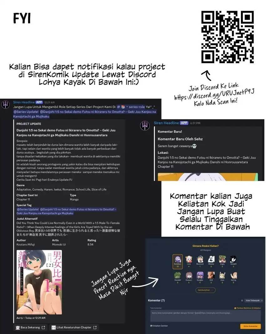 Danjohi 1:5 no Sekai demo Futsu ni Ikirareru to Omotta? ~ Geki Juu Kanjou na Kanojotachi ga Mujikaku Danshi ni Honrousaretara Chap 15 - Next Chap 16