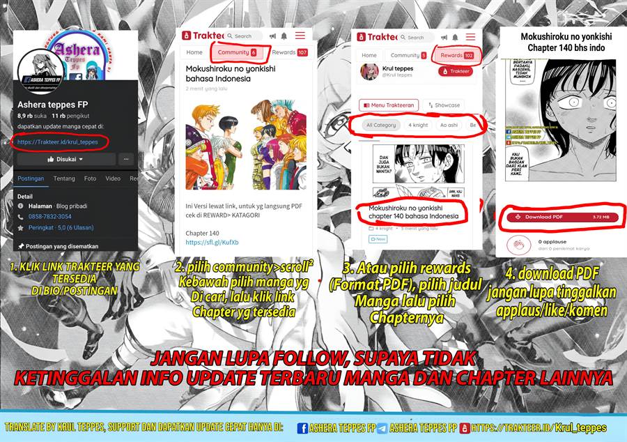 Mokushiroku no Yonkishi Chap 135 - Next Chap 136