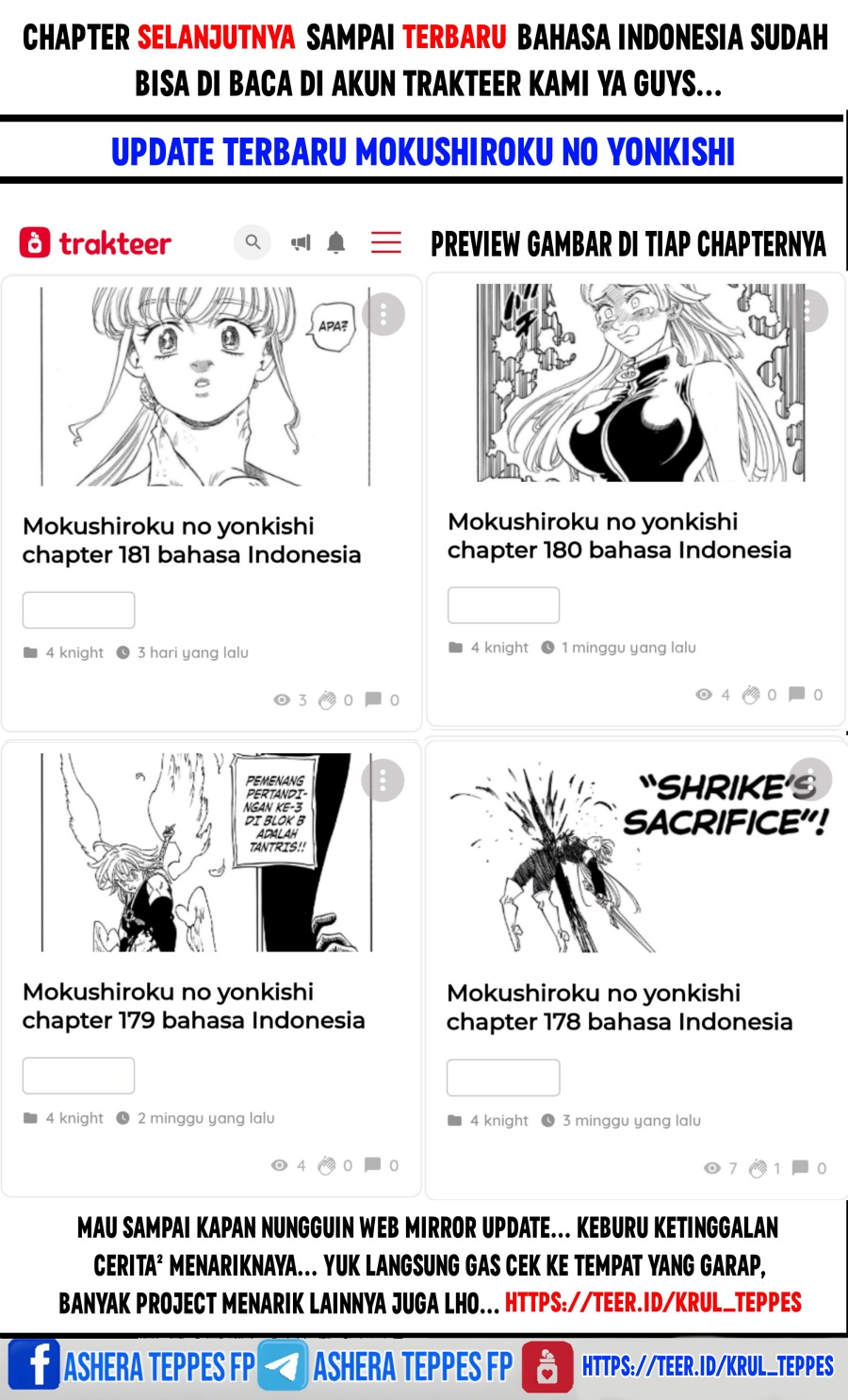 Mokushiroku no Yonkishi Chap 176 - Next Chap 177