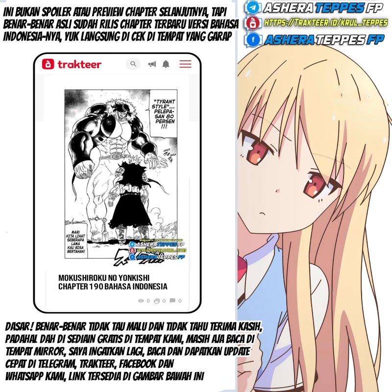 Mokushiroku no Yonkishi Chap 185 - Next Chap 186