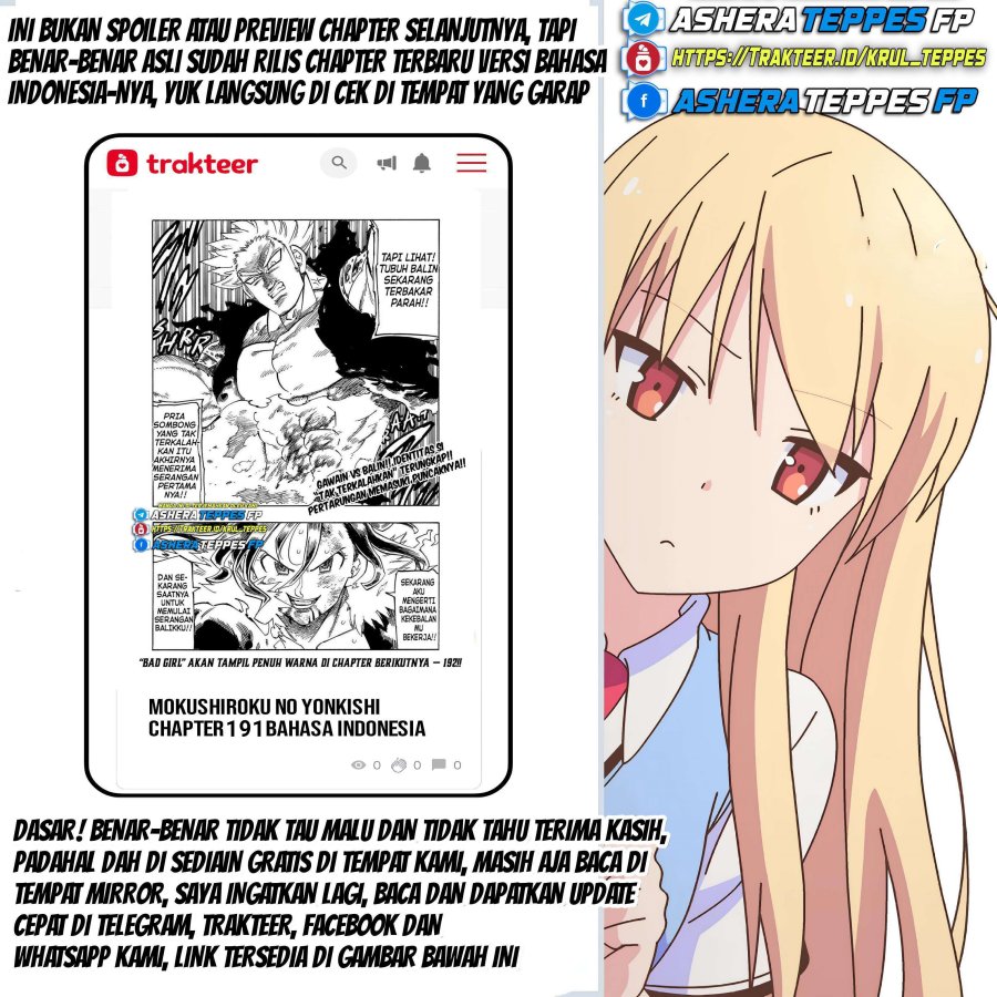 Mokushiroku no Yonkishi Chap 186 - Next Chap 187
