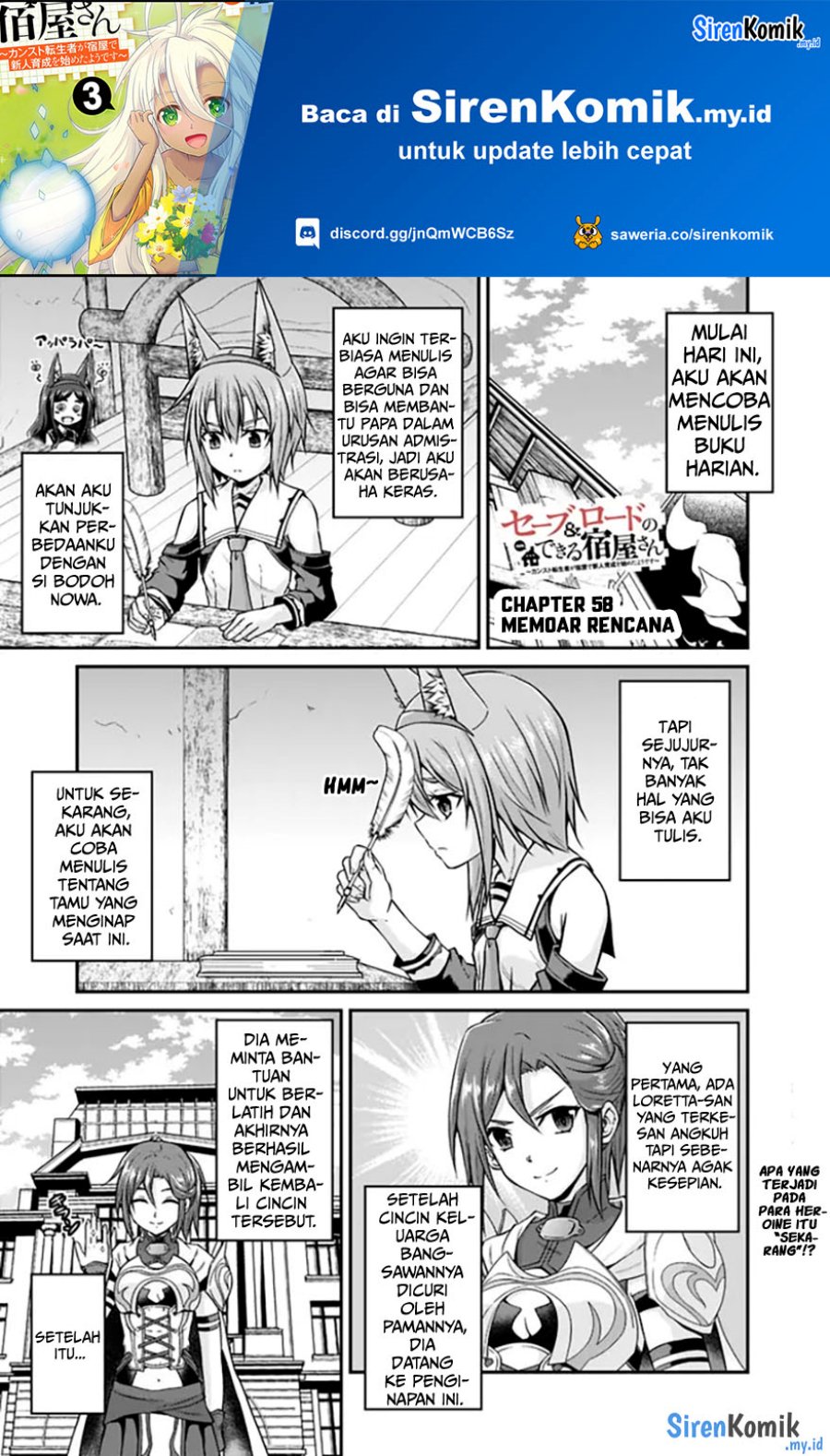 Save & Load no Dekiru Yadoya-san Chap 58 - Next Chap 59