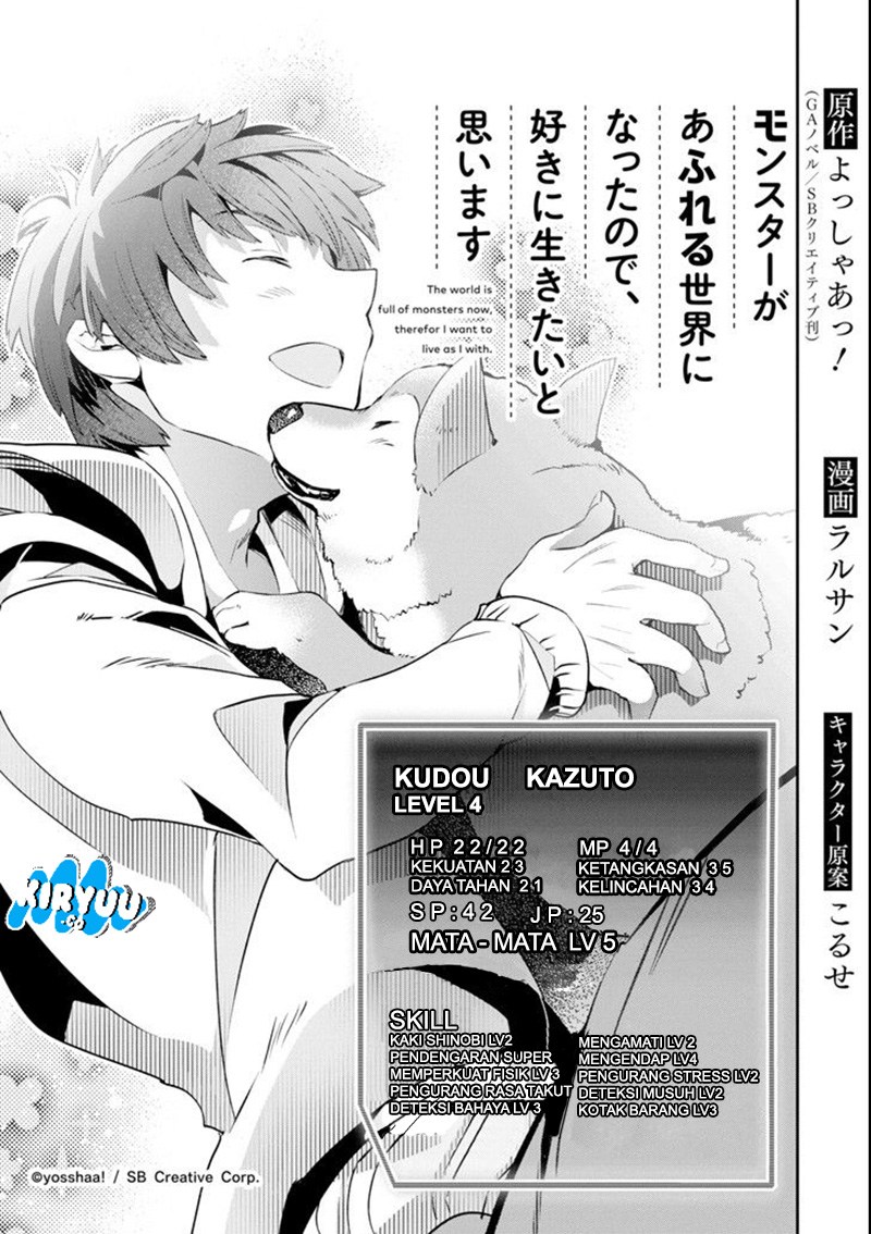 Monster ga Afureru Sekai ni Natta Node, Suki ni Ikitai to Omoimasu Chap 2 - Next Chap 3