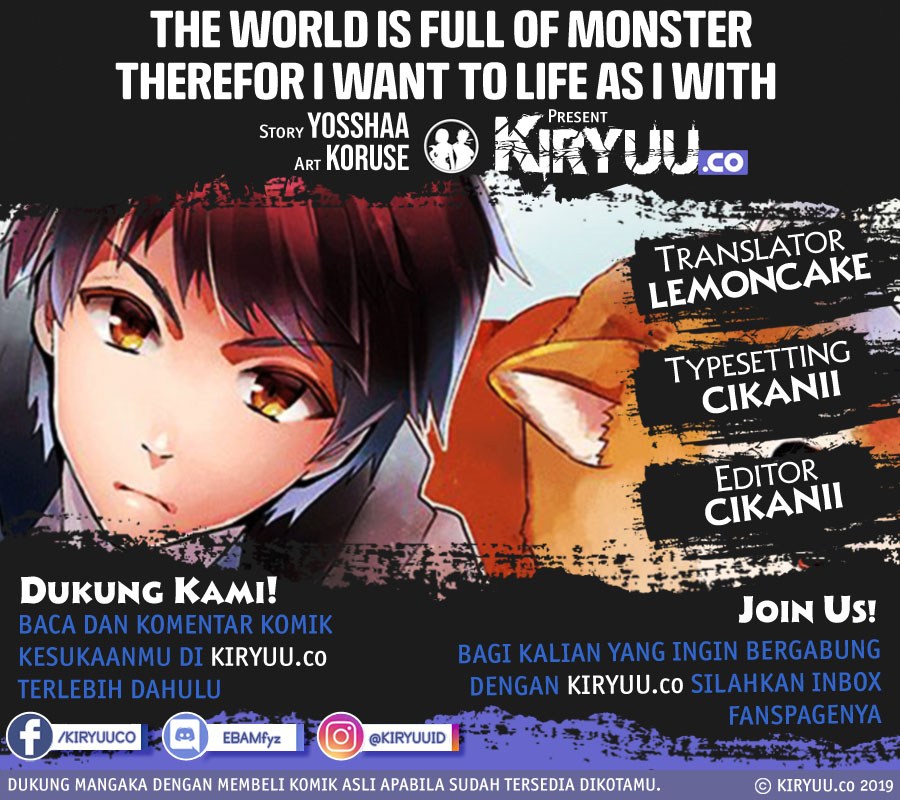 Monster ga Afureru Sekai ni Natta Node, Suki ni Ikitai to Omoimasu Chap 7 - Next Chap 8