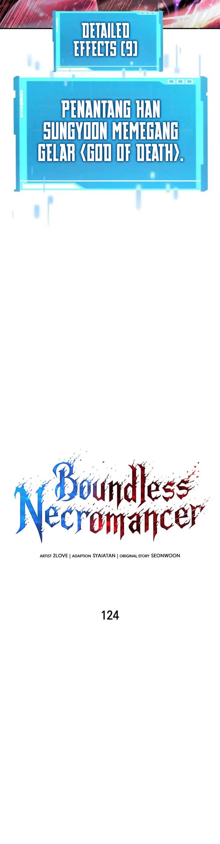 Boundless Necromancer Chap 124 - Next Chap 125