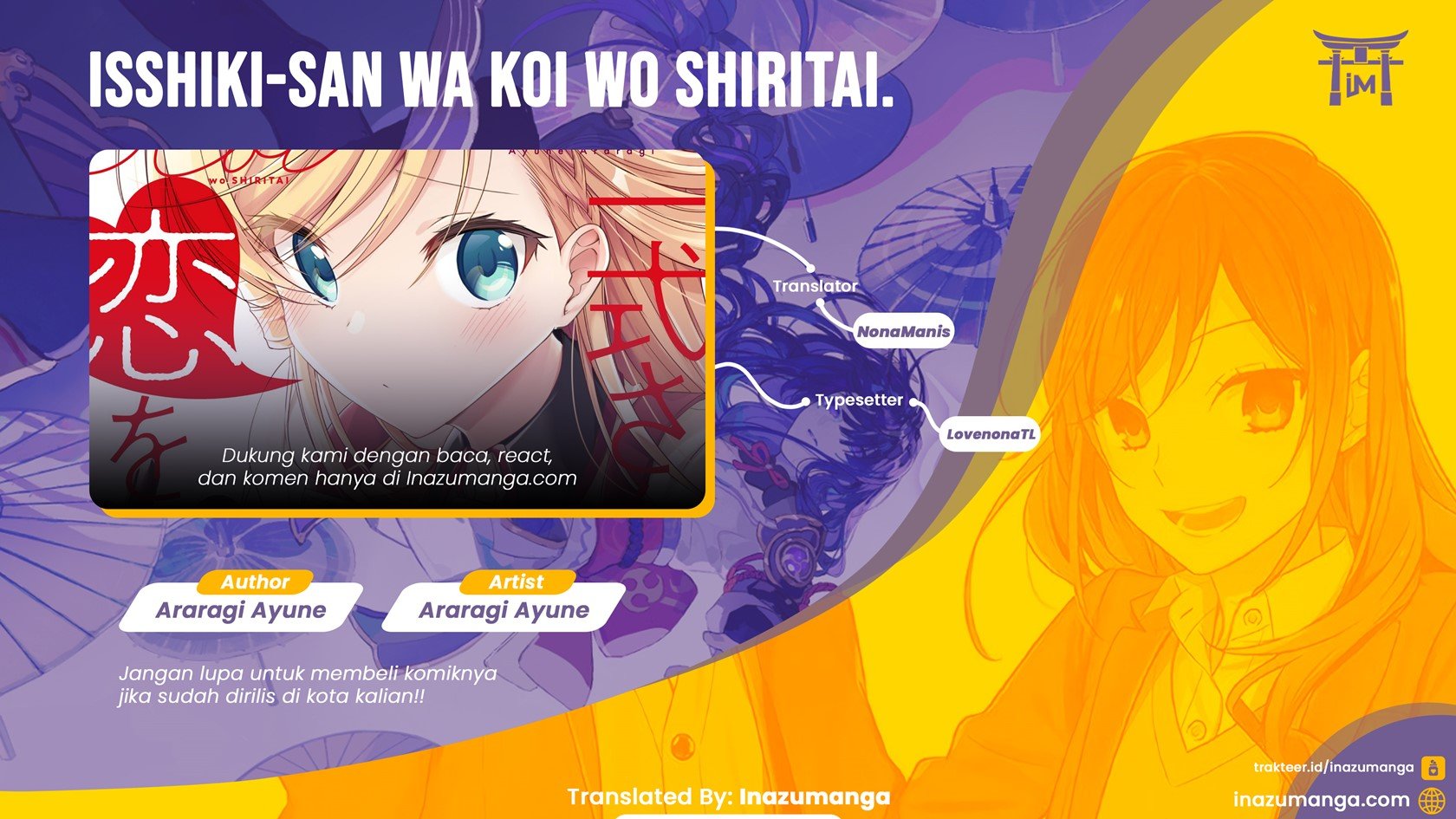 Isshiki-san wa Koi wo shiritai. Chap 1 - Next Chap 2