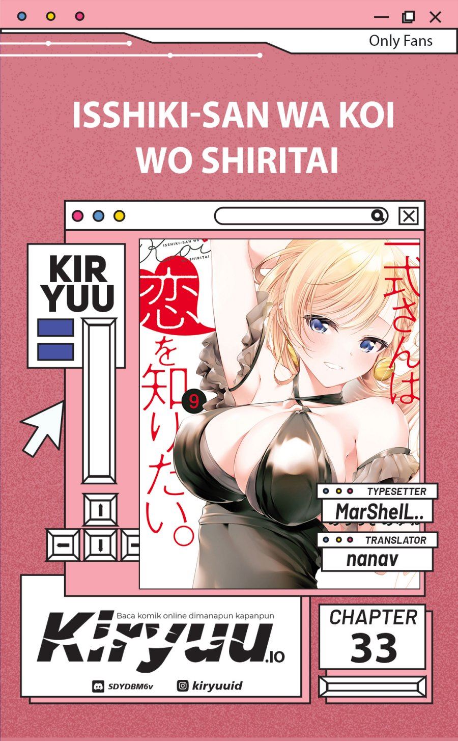 Isshiki-san wa Koi wo shiritai. Chap 33 - Next Chap 34