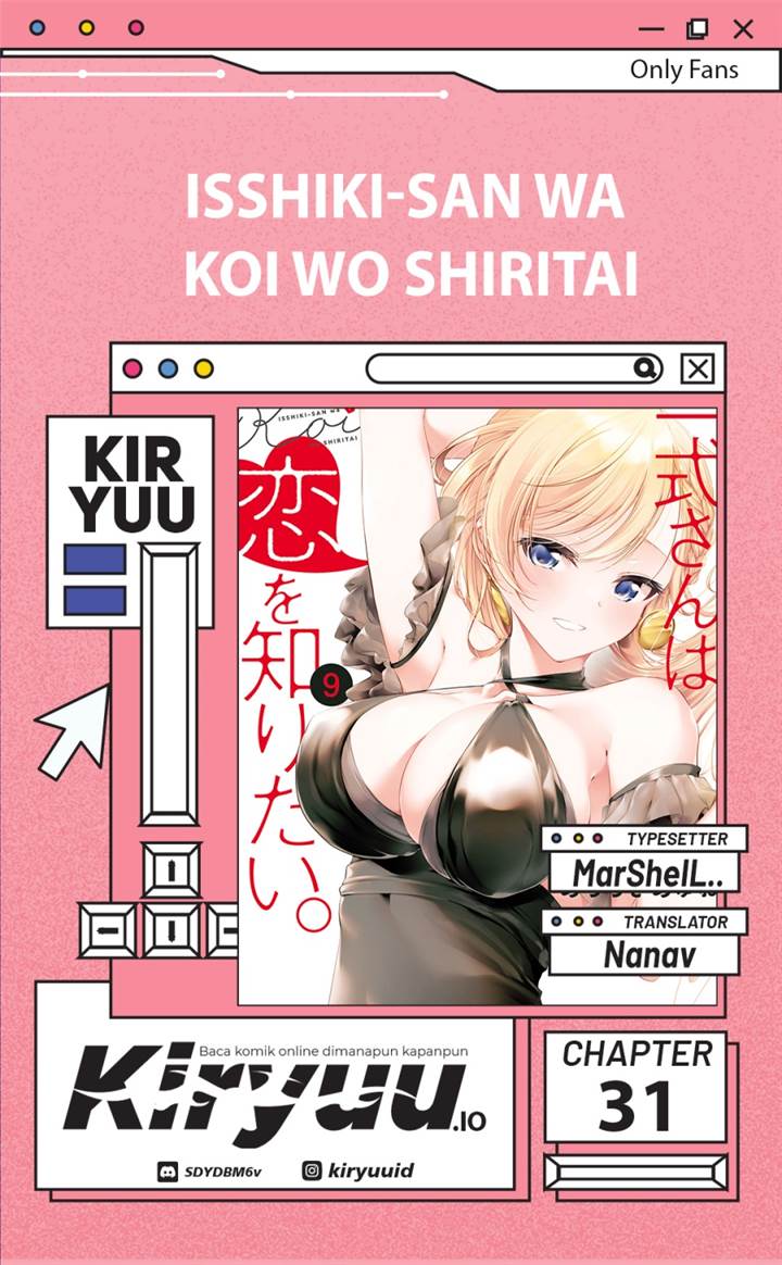 Isshiki-san wa Koi wo shiritai. Chap 31 - Next Chap 32