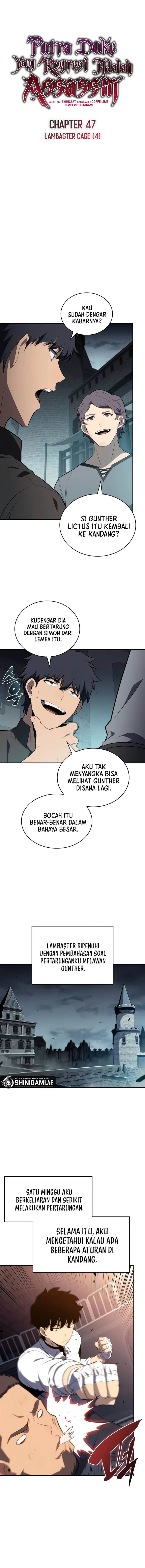 The Regressed Son of a Duke is an Assassin Chap 47 - Next Chap 48