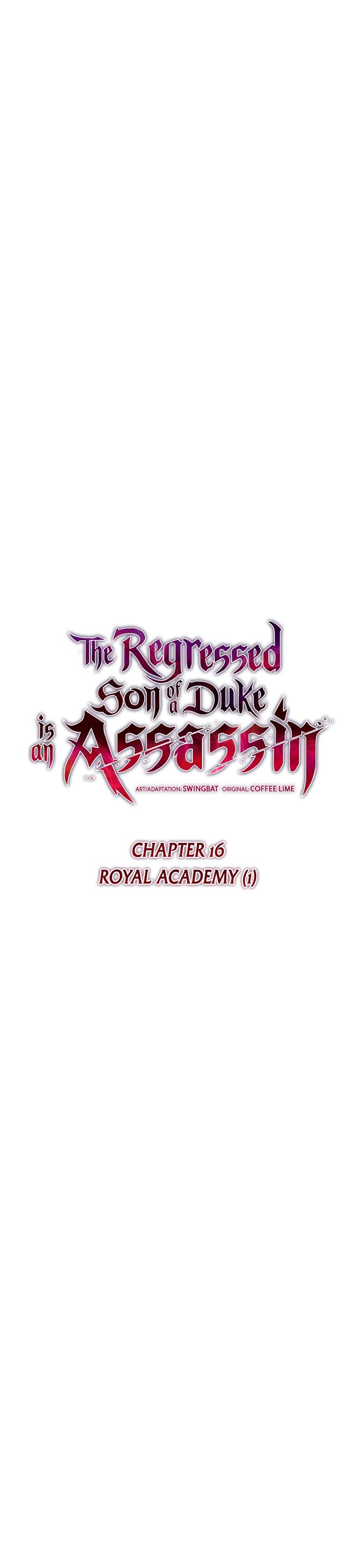 The Regressed Son of a Duke is an Assassin Chap 16 - Next Chap 17