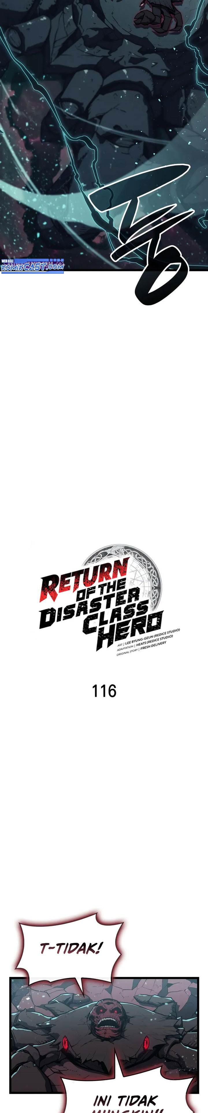 A Disaster-Class Hero Has Returned Chap 116 - Next Chap 117