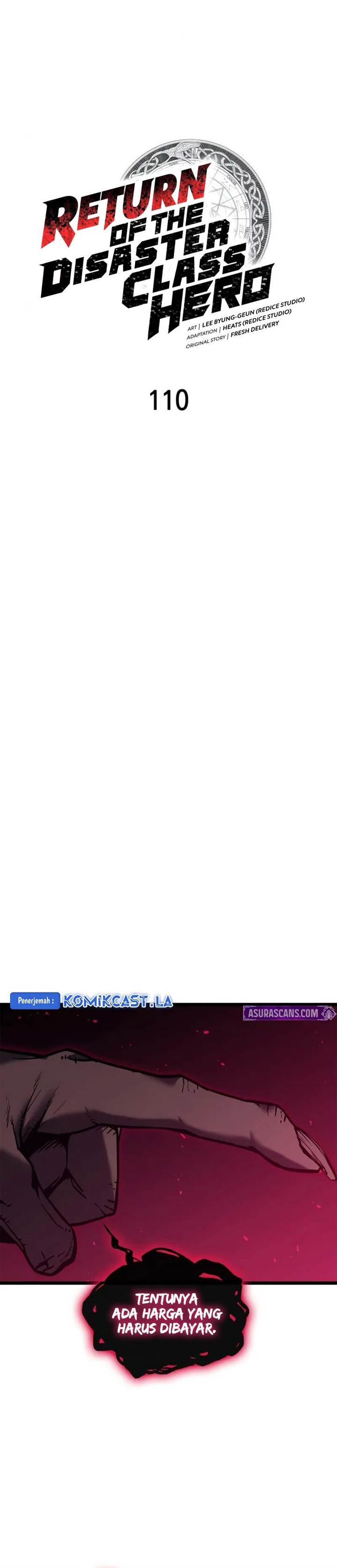 A Disaster-Class Hero Has Returned Chap 110 - Next Chap 111